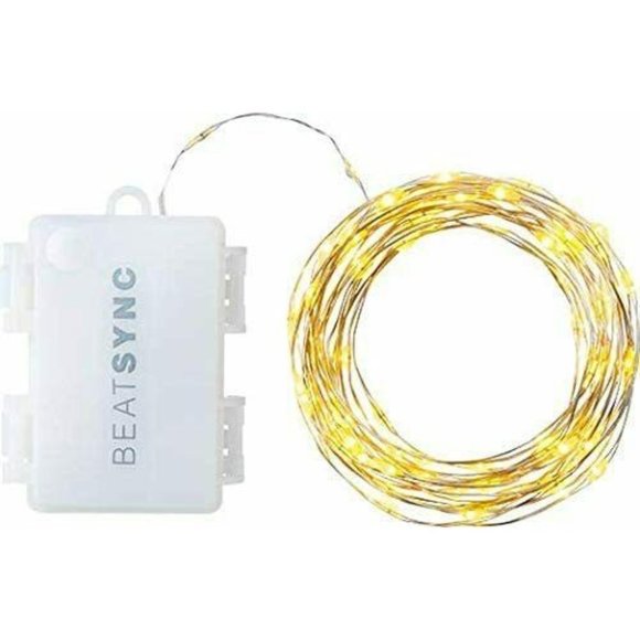 BeatSync Sound Activated String Lights 100 Sync Music Light Show Blink Pulse - Picture 1 of 8
